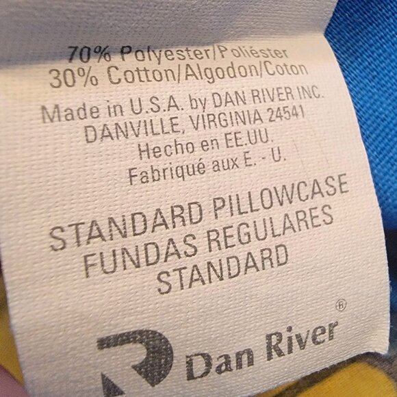 Vintage 2001 Double Sided Bob the Builder Pillow Case Standard Size Dan River - Picture 5 of 5